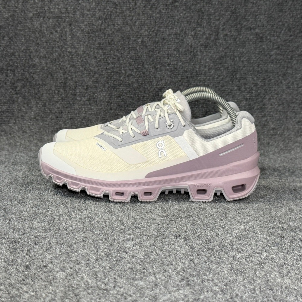 On Running Cloudventure Waterproof Trail Running Shoe Women 9 Ice Heron Lavender - Picture 5 of 14